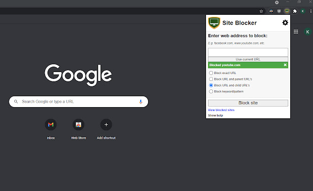 Bloqueador de sitios