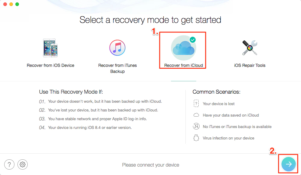 recover from iCloud