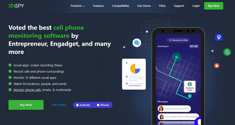 XNSPY Phone Tracking App
