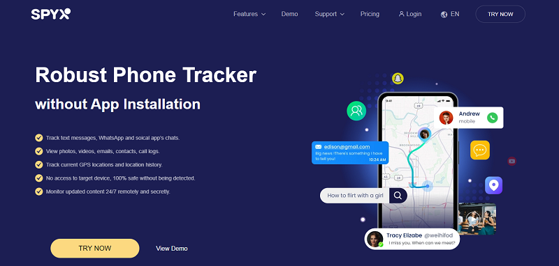 SpyX-Telefon-Tracker