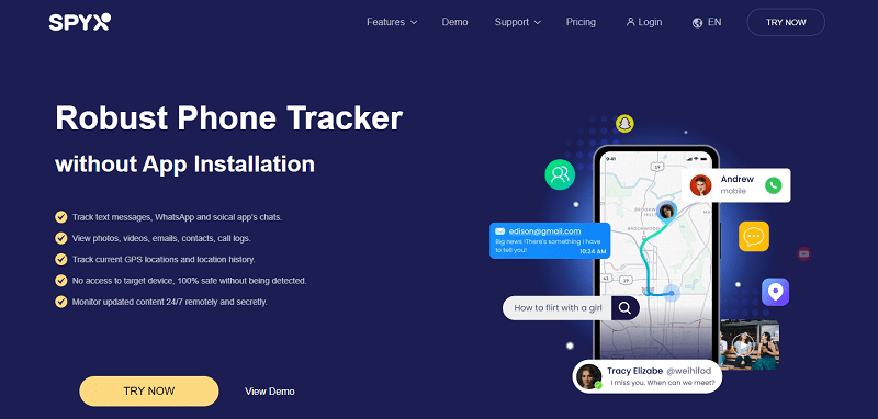 SpyX phone tracker