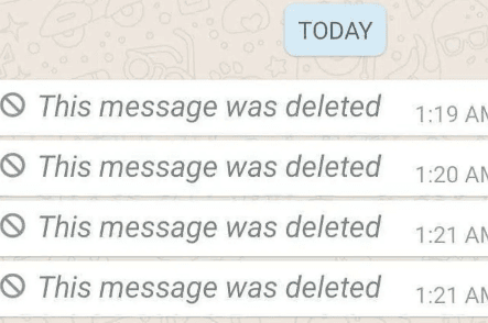 
 View deleted messages
