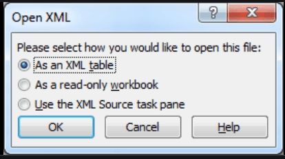 Screenshots of selecting (*.xml) as the file type.