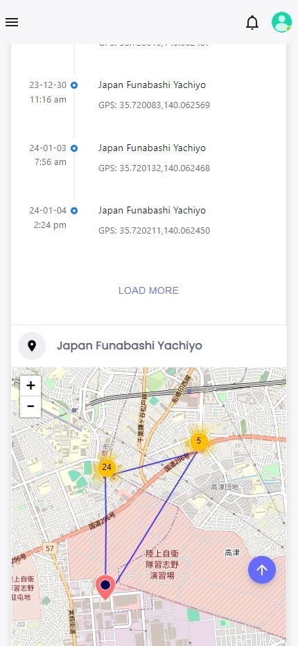 Screenshots der tatsächlichen Erfahrungen der Benutzer mit der GPS-Standortbestimmung von SpyX