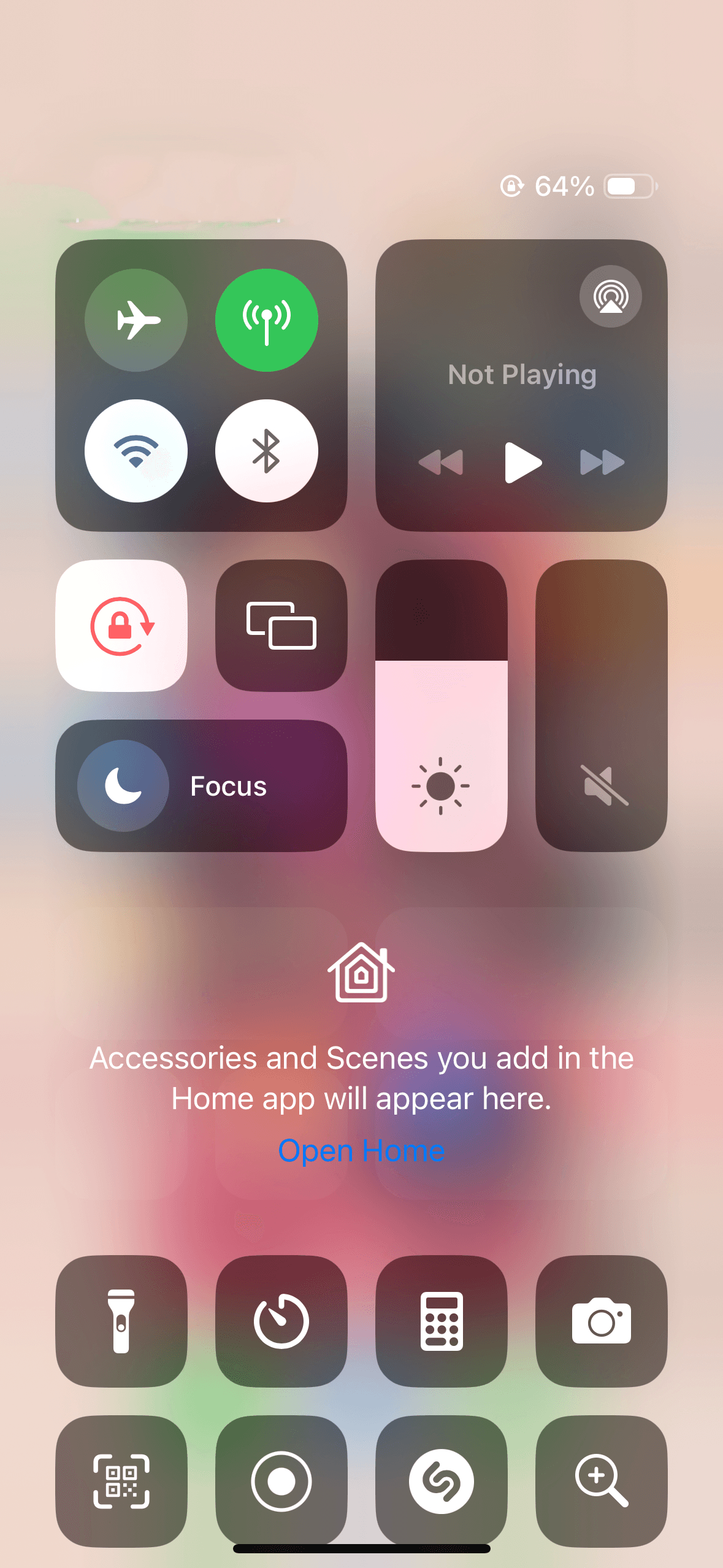 How to customize control center for quick access.