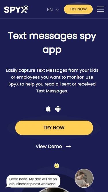 La mejor aplicación para espiar mensajes de texto: SpyX
