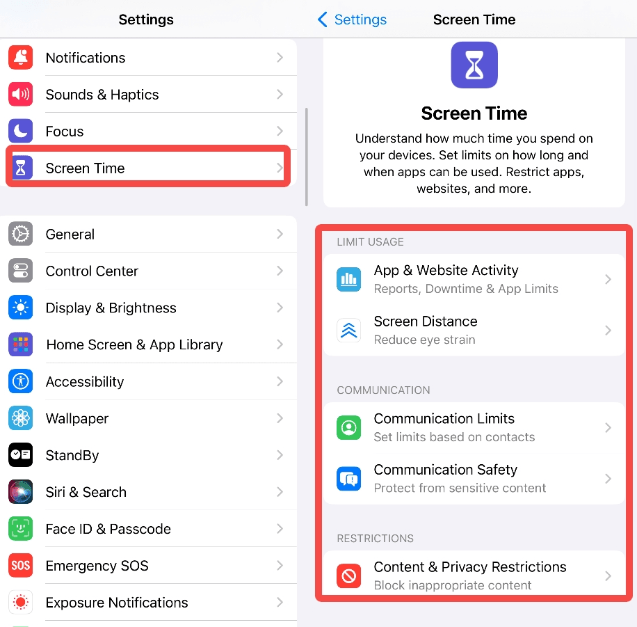 Cómo configurar Screen Time en un iPhone.
