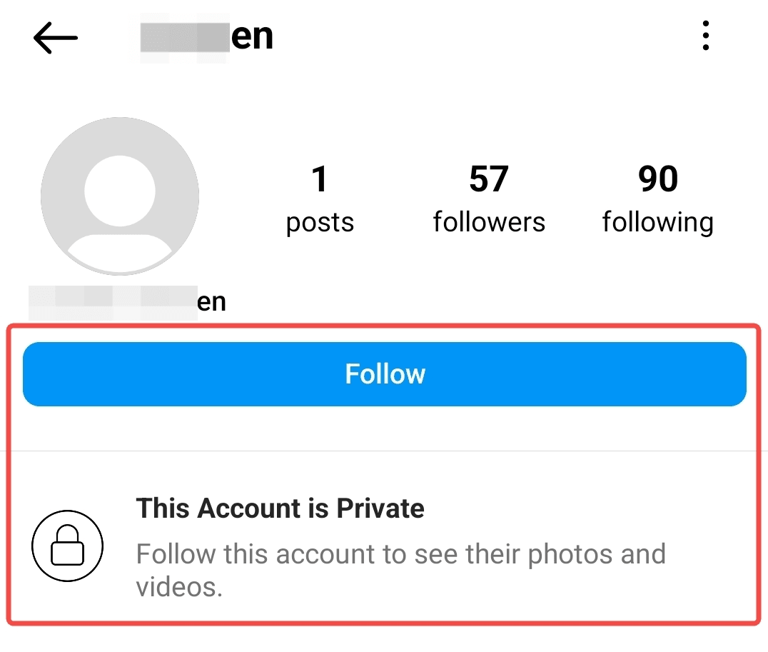Comment voir un profil Instagram privé