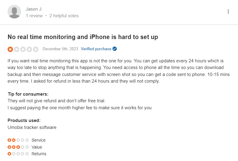Echte Bewertungen von uMobix-iPhone-Nutzern