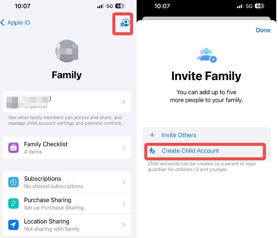 Cómo configurar Family Share en un iPhone.