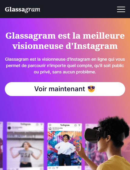 Glassagram visionneuse d'Instagram