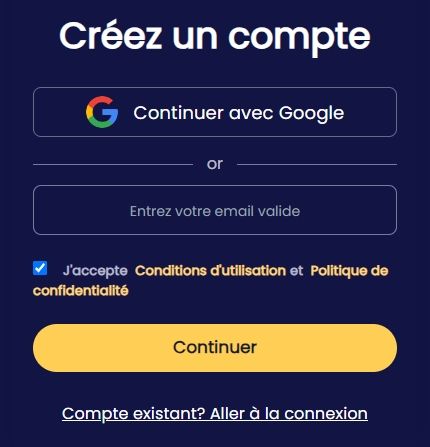 créez un compte SpyX