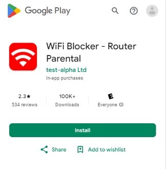 Installa WiFi Blocker - Router parentale