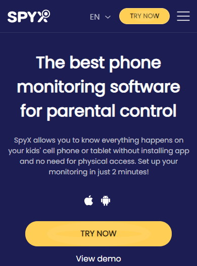 SpyX phone monitoring app for parental control