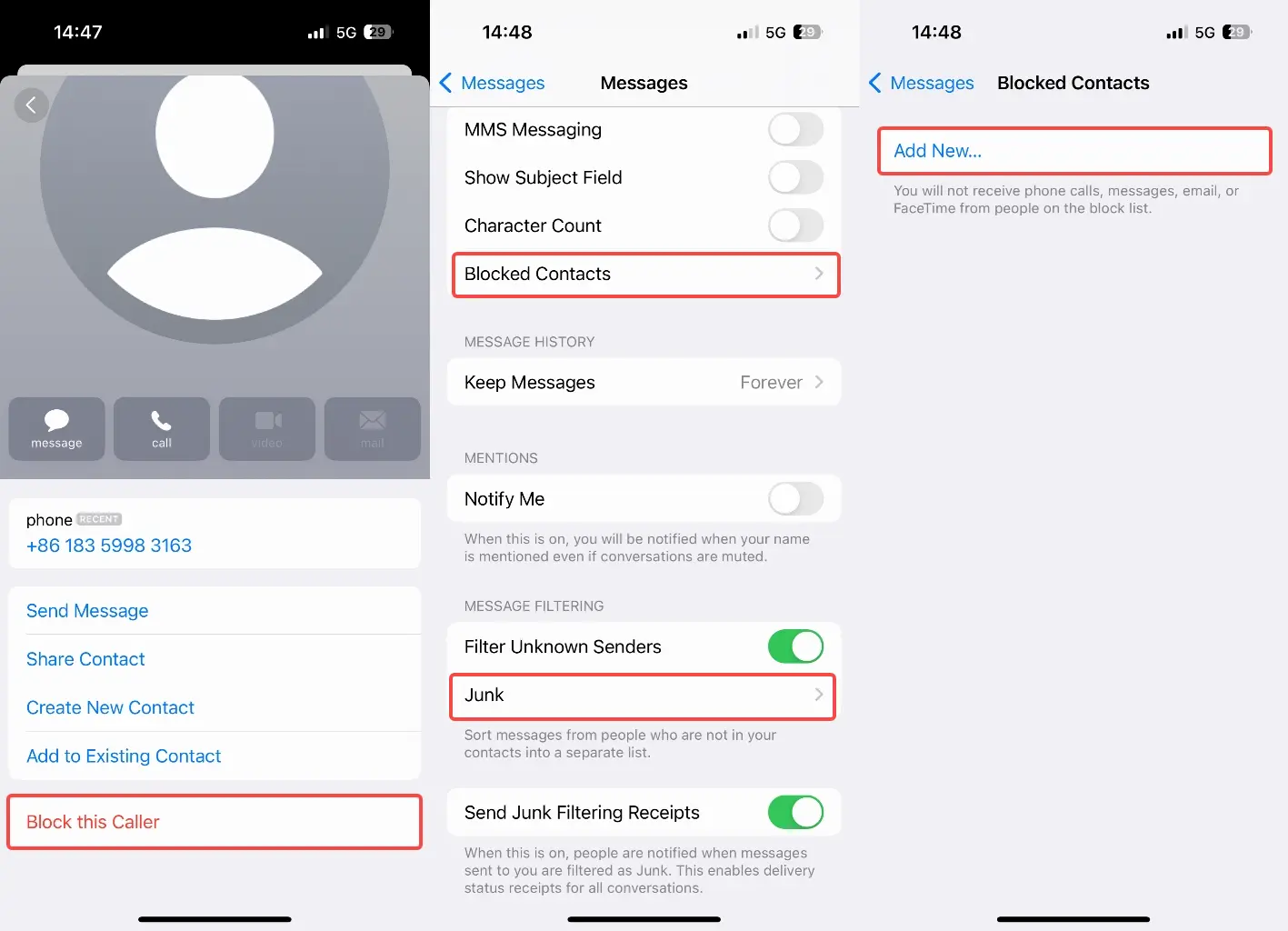 How to intercept text messages on iPhone