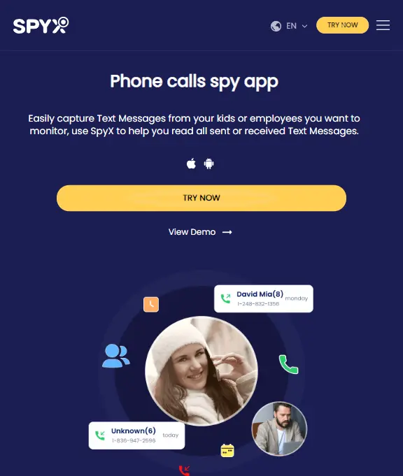 SpyX-Anruf-Spionage-App