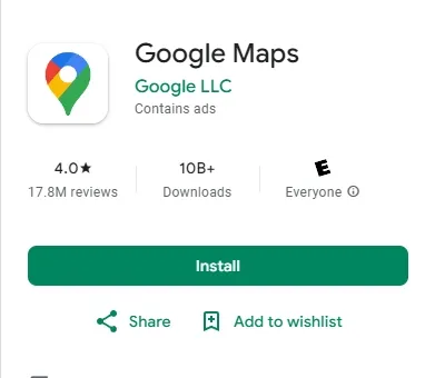 Mapas de Google.