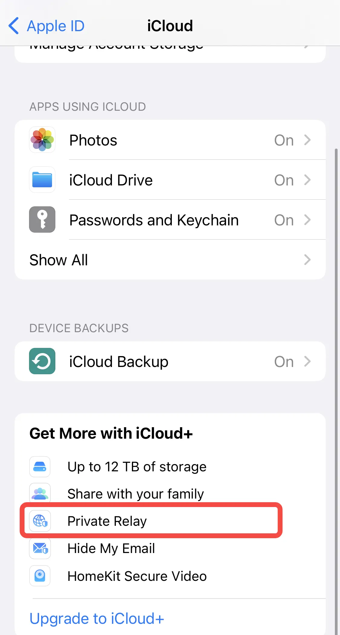 Privates iCloud-Relay