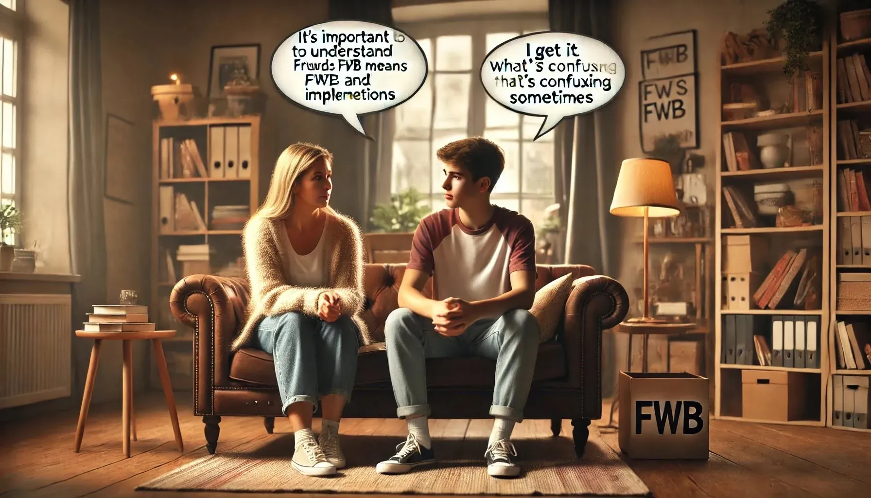 
A mom talk with her son about FWB
