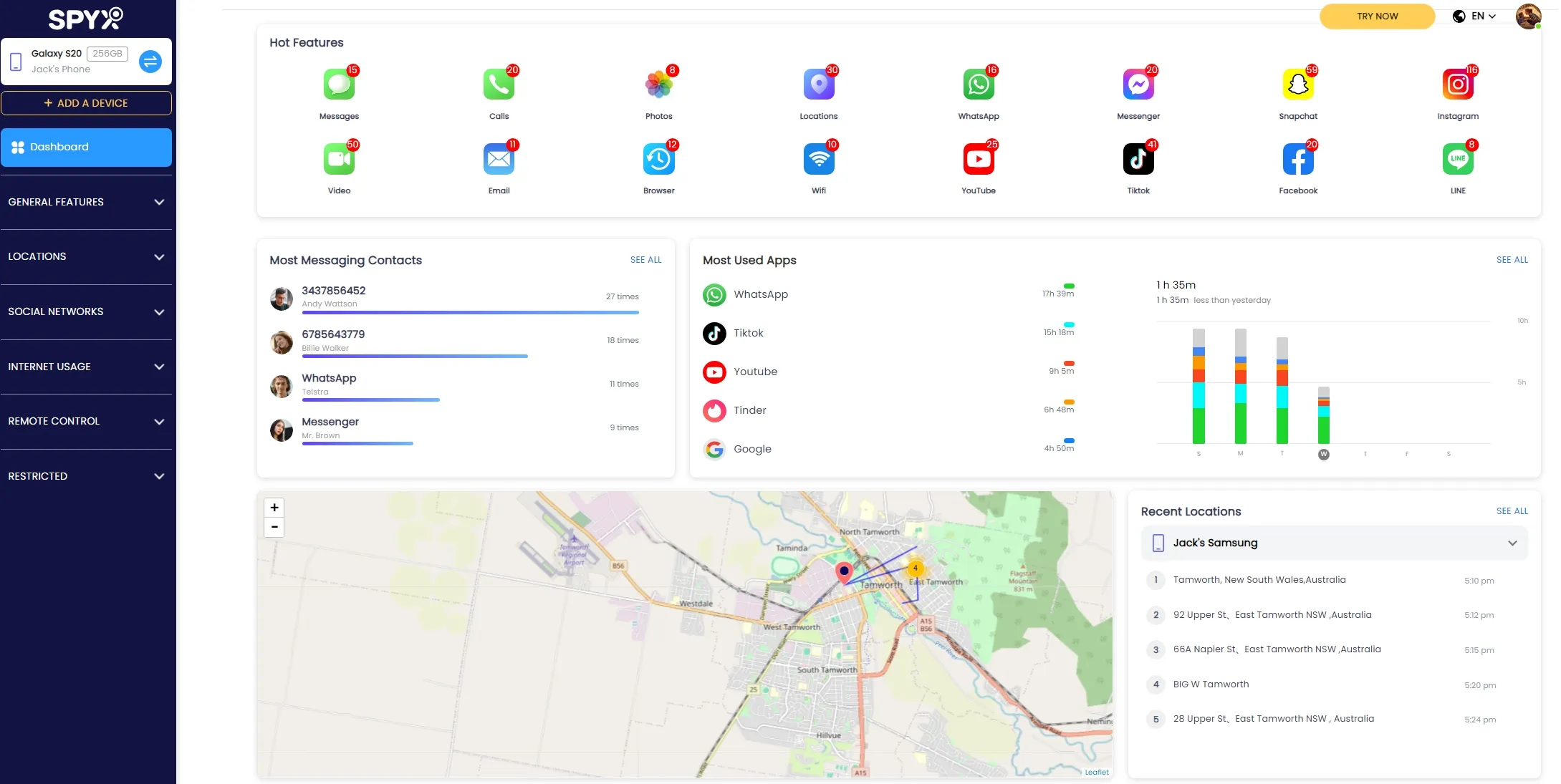 Track Phone Calls and Messages with SpyX