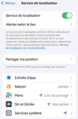 
Utilisation des fonctionnalités de localisation de téléphone
