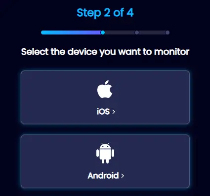 Select the type of device you want to monitor.
